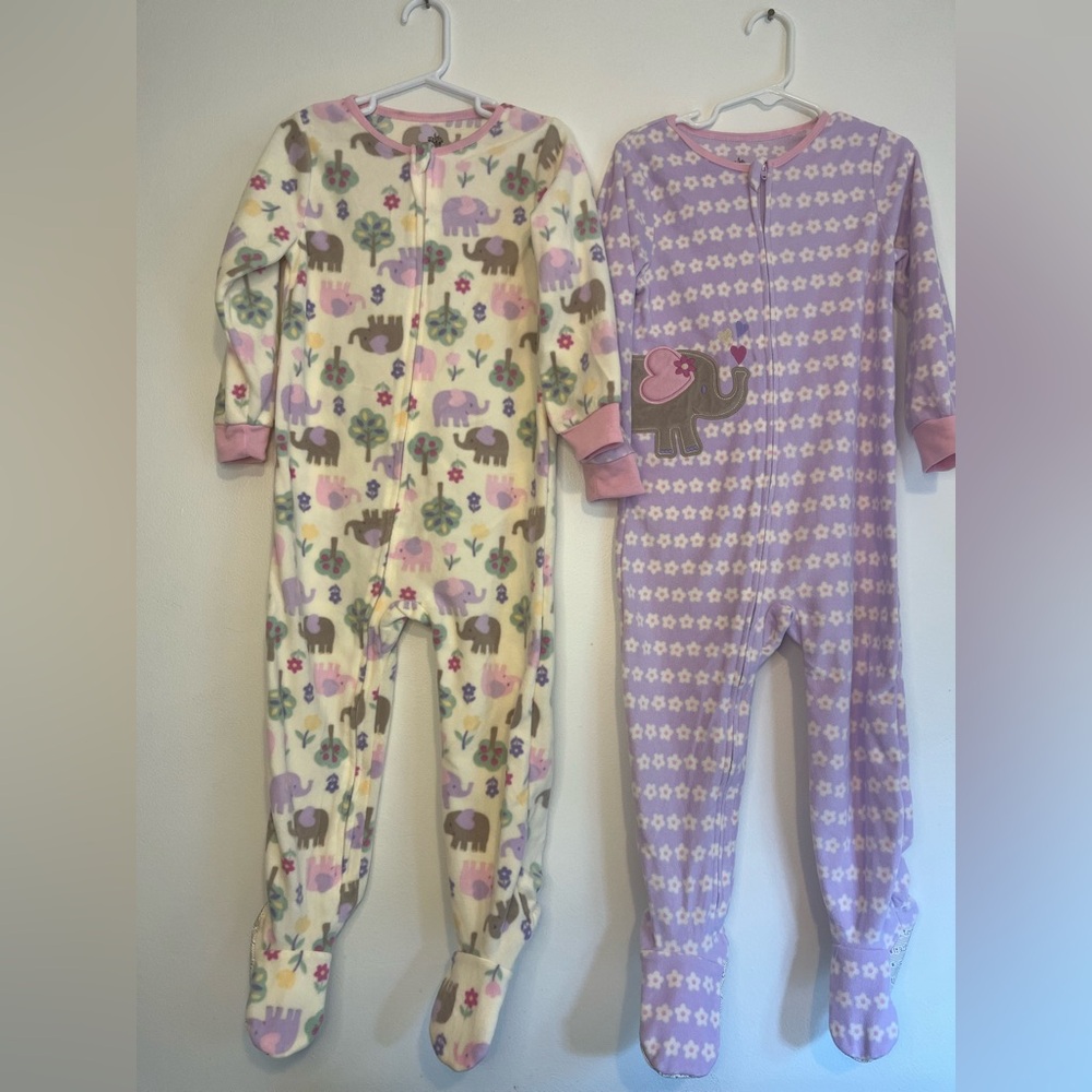 Kids Headquarters Elephant Footie Pajama Set